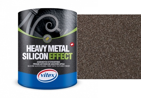 Vitex Heavy Metal Silicon Effect  - štrukturálna kováčska farba  770 Sepia 0,75L